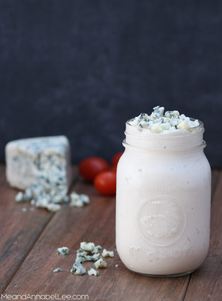 Homemade Chunky Blue Cheese Dressing, Salad Dressing ... www.MeandAnnabelLee.com