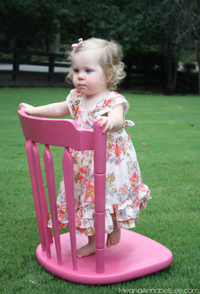 Painted Wooden Chair, Baby Photo Prop... www.MeandAnnabelLee.com