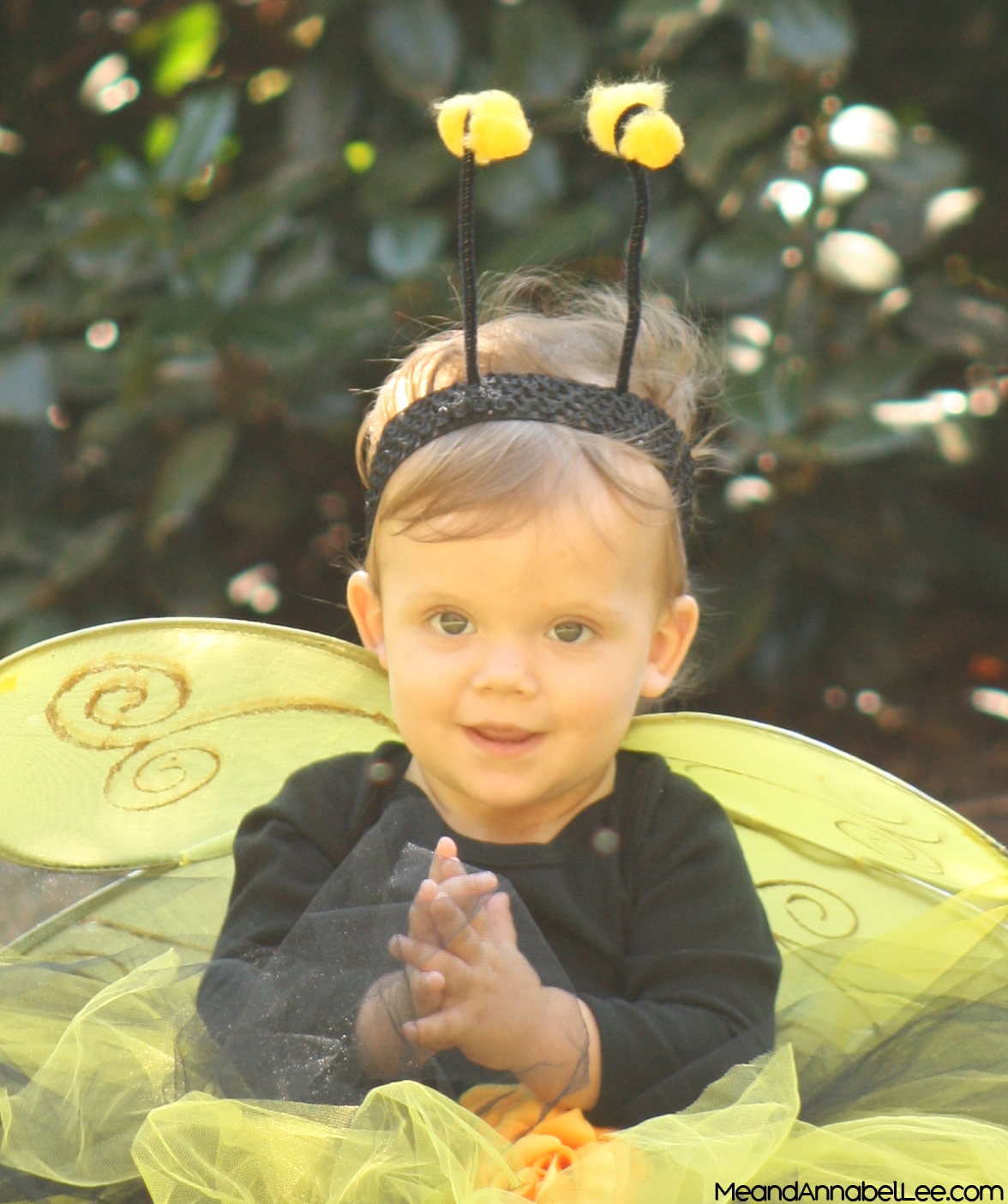 DIY Bumble Bee Costume & Beehive- www.MeandAnnabelLee.com