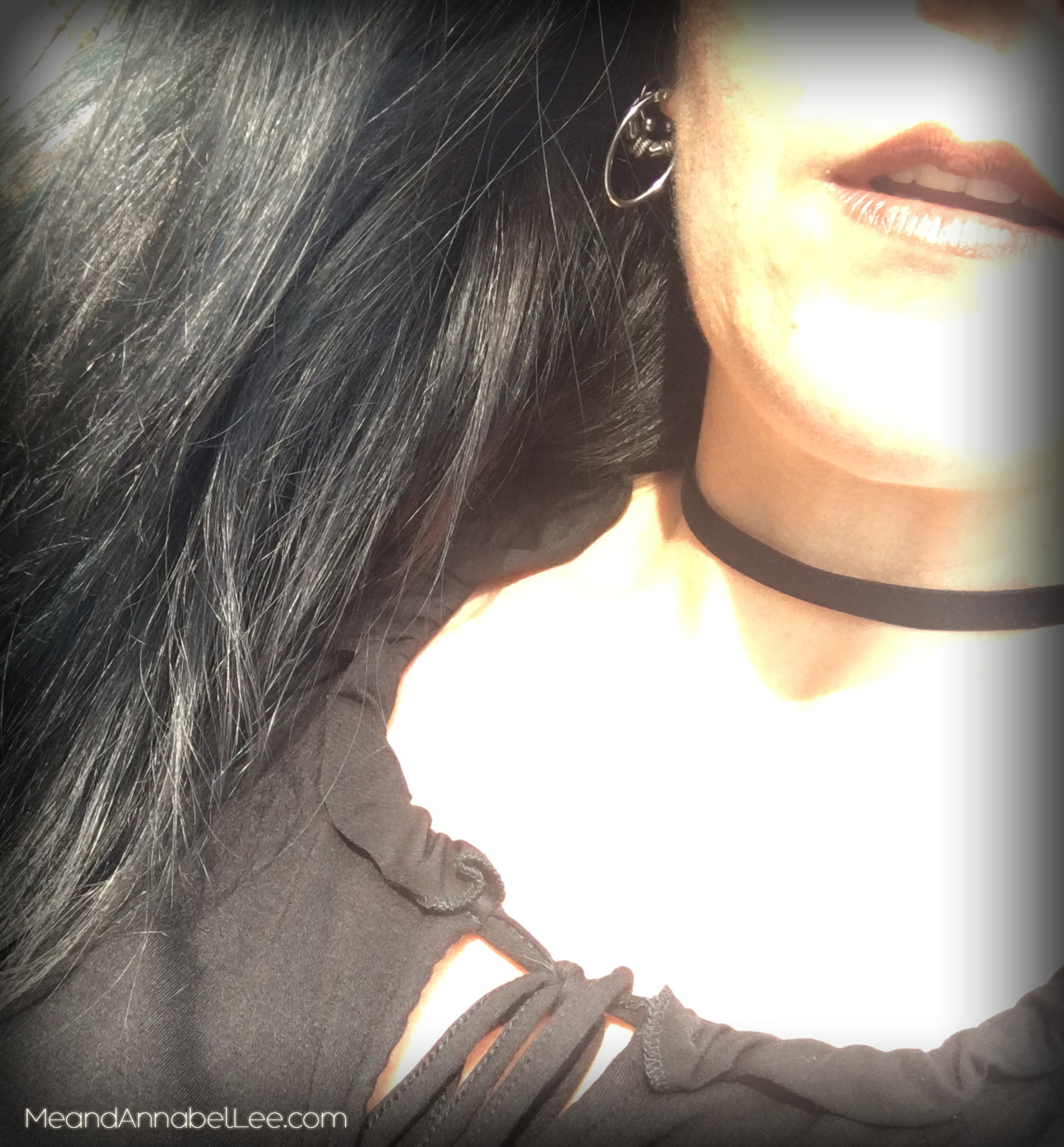 Black Velvet Choker Necklace / Alternative / Gothic / Goth / Gypsy Jewelry - www.MeandAnnabelLee.com