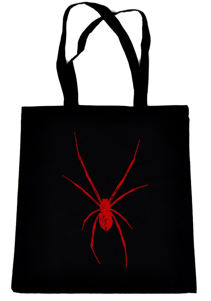 Summer Accessories for the Wicked - A Must Have List - Goths in Hot Weather - Swim Noir - Gothic Swimwear - Gothic Beach Accessories - Black Red Spider Tote Beach Bag - www.MeandAnnabelLee.com - Blog for all things Dark, Gothic, Victorian, & Unusual