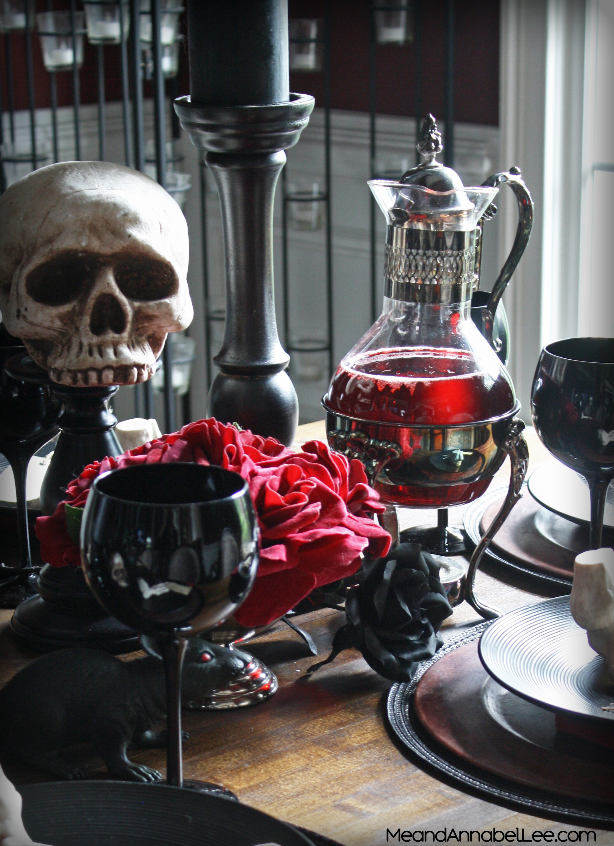 Halloween Punch | Embalming Fluid | Halloween Party | Gothic Dinner | www.MeandAnnabelLee.com