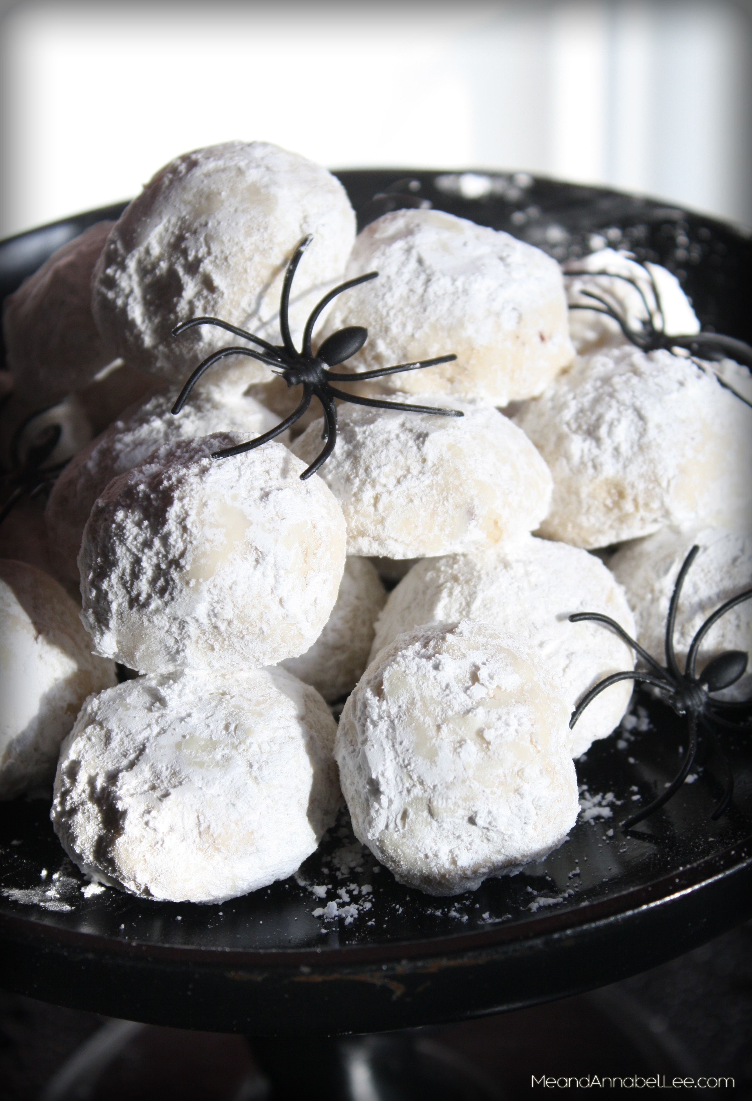 Halloween Cookies | Spider Eggs | www.MeandAnnabelLee.com