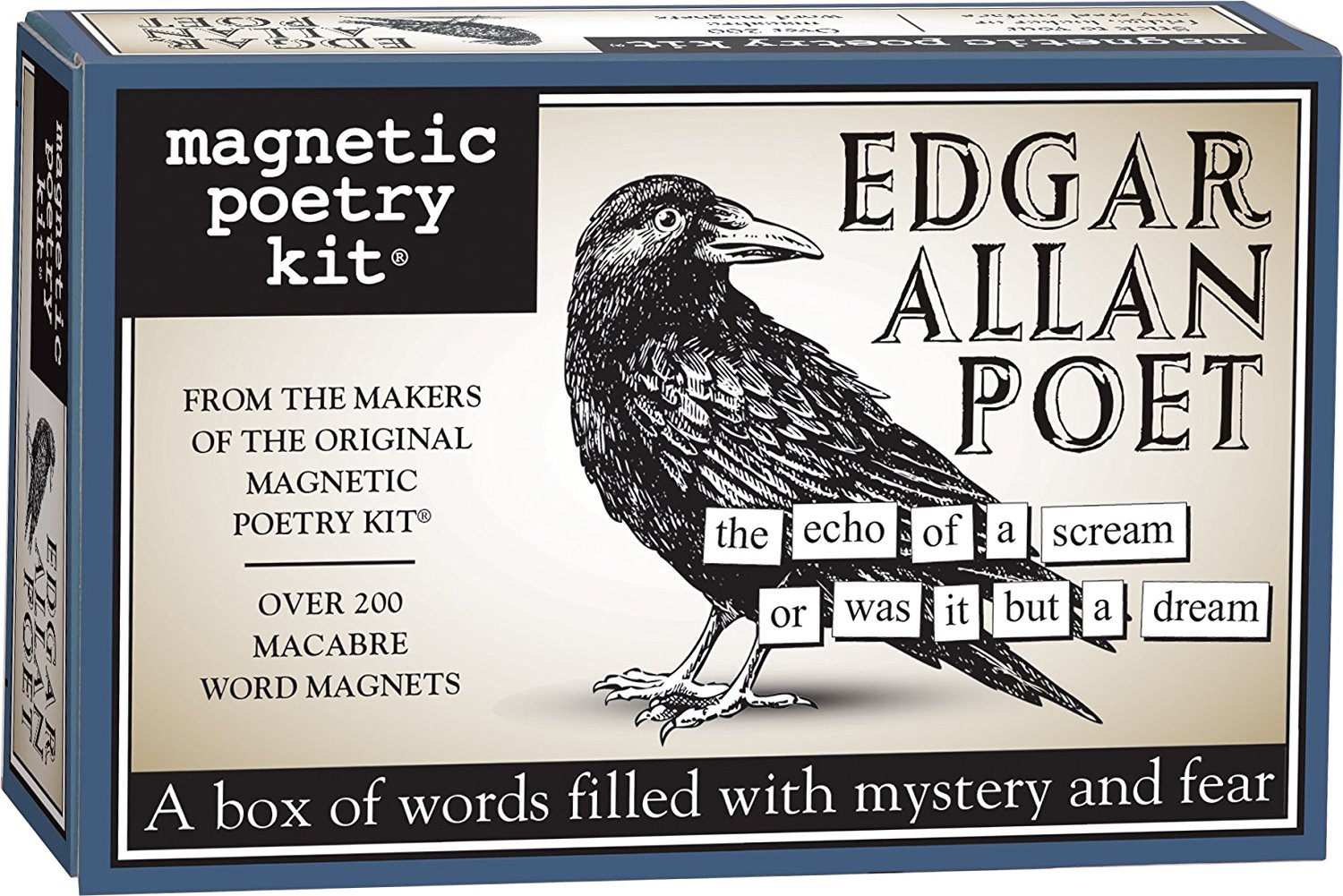 20 Macabre, Twisted, Unusual, Dark, Victorian, & Gothic Stocking Stuffers | Edgar Allan Poet Magnetic Poetry Kit | Poe | Christmas Shopping | www.MeandAnnabelLee.com