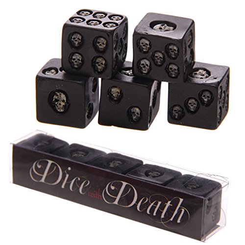20 Macabre, Twisted, Unusual, Dark, Victorian, & Gothic Stocking Stuffers | Black Skull Dice | Dice Death | Christmas Shopping | www.MeandAnnabelLee.com