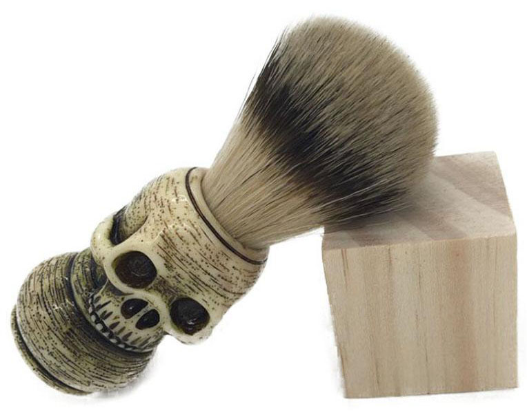 20 Macabre, Twisted, Unusual, Dark, Victorian, & Gothic Stocking Stuffers | skull shaving brush | Christmas Shopping | Gifts for Him | www.MeandAnnabelLee.com