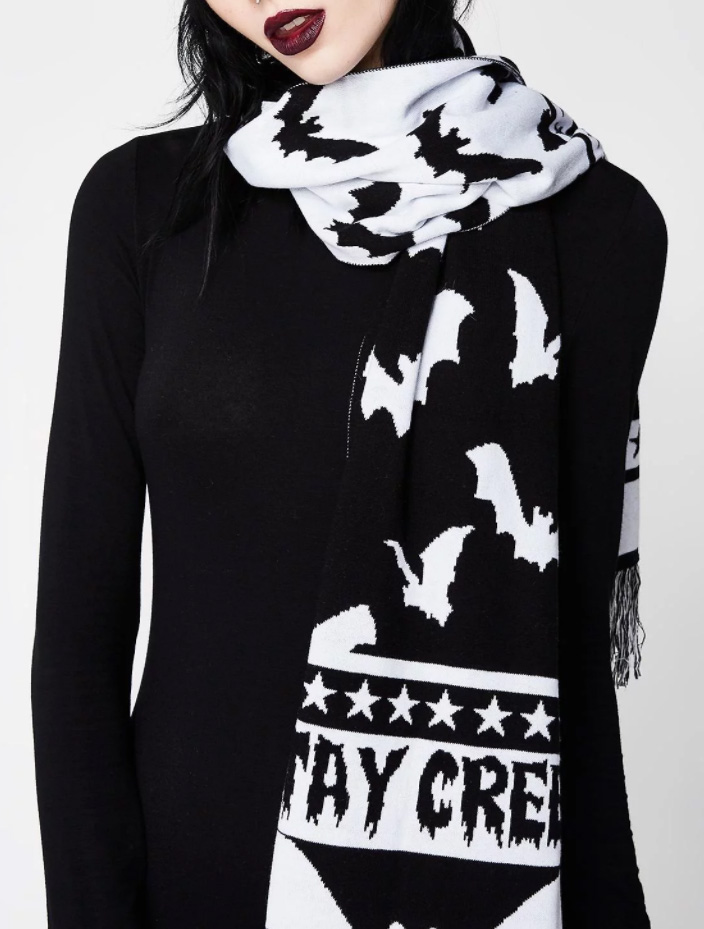 15 Ugly Gothic Christmas Sweaters and Accessories - Skulls, Krampus, Pentagrams, Bats, and more | Stay Creepy | www.MeandAnnabelLee.com