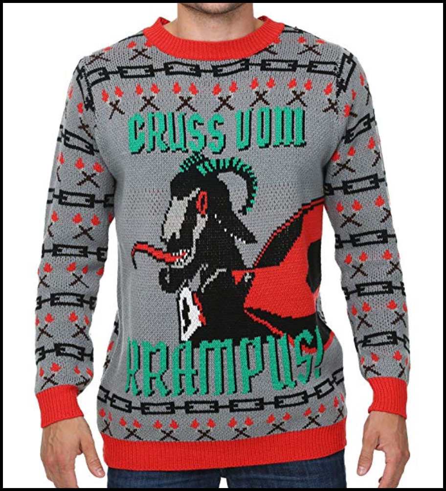 15 Dark, Twisted, Gothic, & Creepy Ugly Christmas Sweaters | Skulls – Krampus - Horror - Occult - Heavy Metal - Halloween | Happy Hexmas | Gothmas Party | Merry Creepmas | Cruss Vom Krampus | Christmas Devil | www.MeandAnnabelLee.com