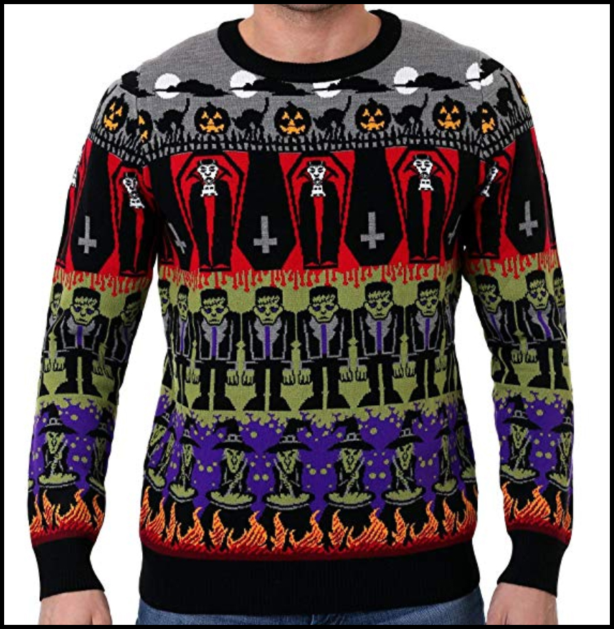 15 Dark, Twisted, & Gothic Ugly Christmas Sweaters | Skulls – Krampus - Horror - Occult - Heavy Metal - Halloween | Happy Hexmas | Gothmas Party | Merry Creepmas | Monsters of Horror | Dracula | Vampires | Frankenstein | Witches | www.MeandAnnabelLee.com