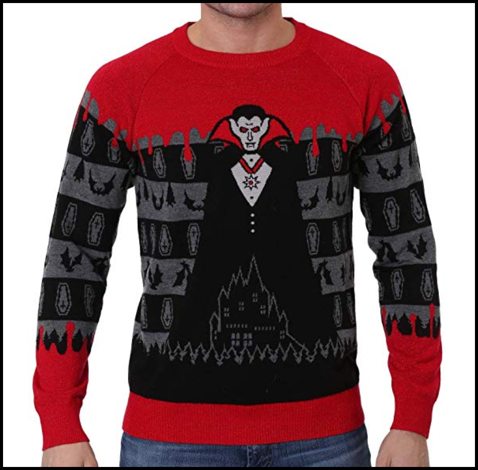 15 Dark, Twisted, Gothic, & Creepy Ugly Christmas Sweaters | Skulls – Krampus - Horror - Occult - Heavy Metal - Halloween | Happy Hexmas | Gothmas Party | Merry Creepmas | Dracula | Vampires | www.MeandAnnabelLee.com