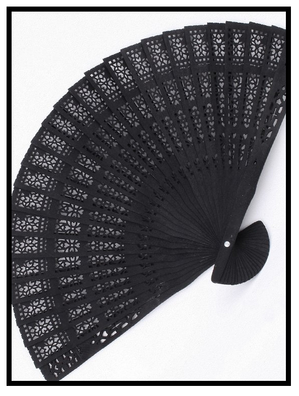 25 Must Have Fashion accessories for Goths in Hot Weather | Gothic Lamia Black Wooden Folding Fan | Victorian | Swim Noir | www.MeandAnnabelLee.com