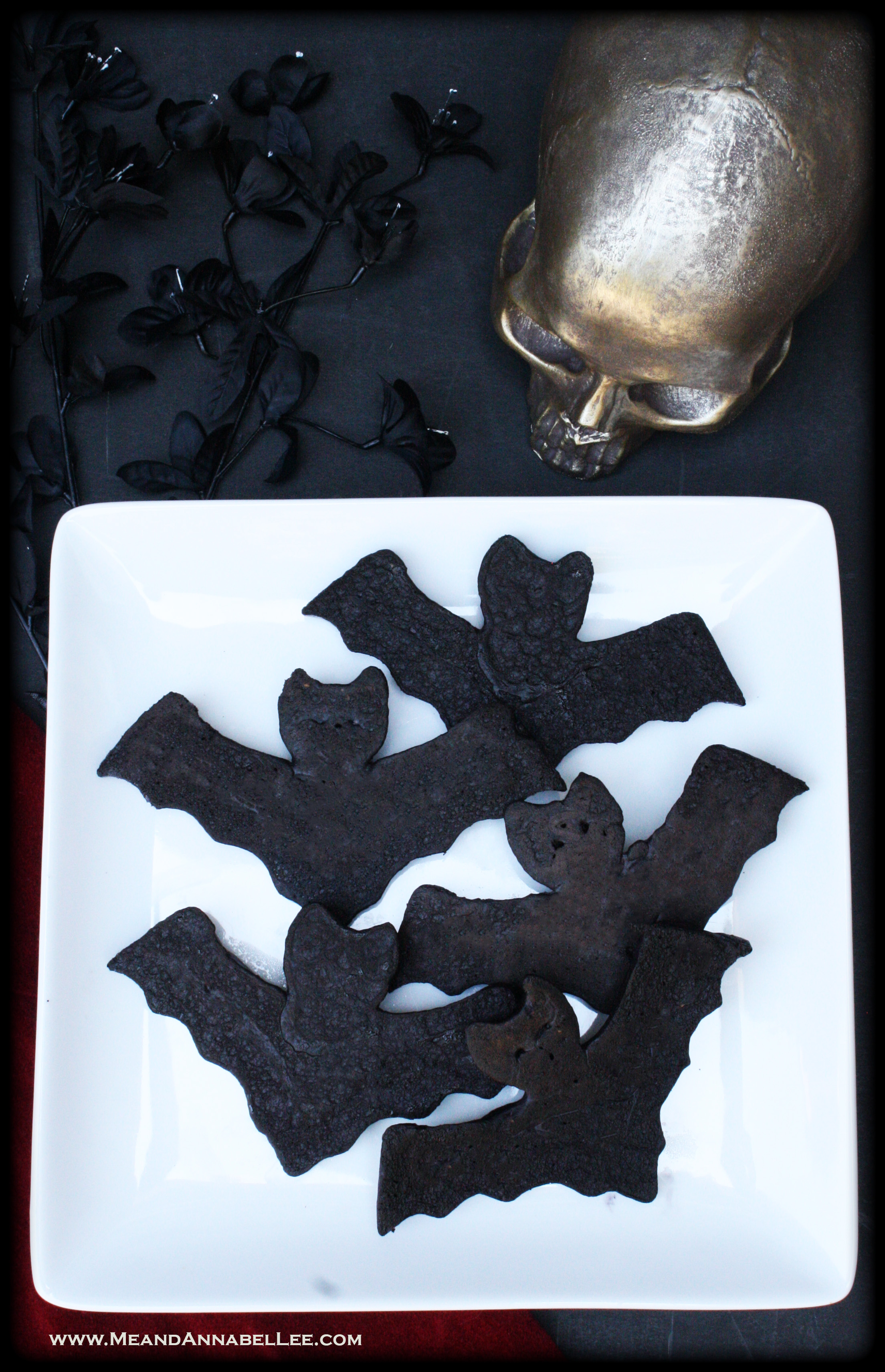 Black Bat Pancakes | Halloween Recipes | Vampire Bat Pancake Mold | Goth Baking | www.MeandAnnabelLee.com