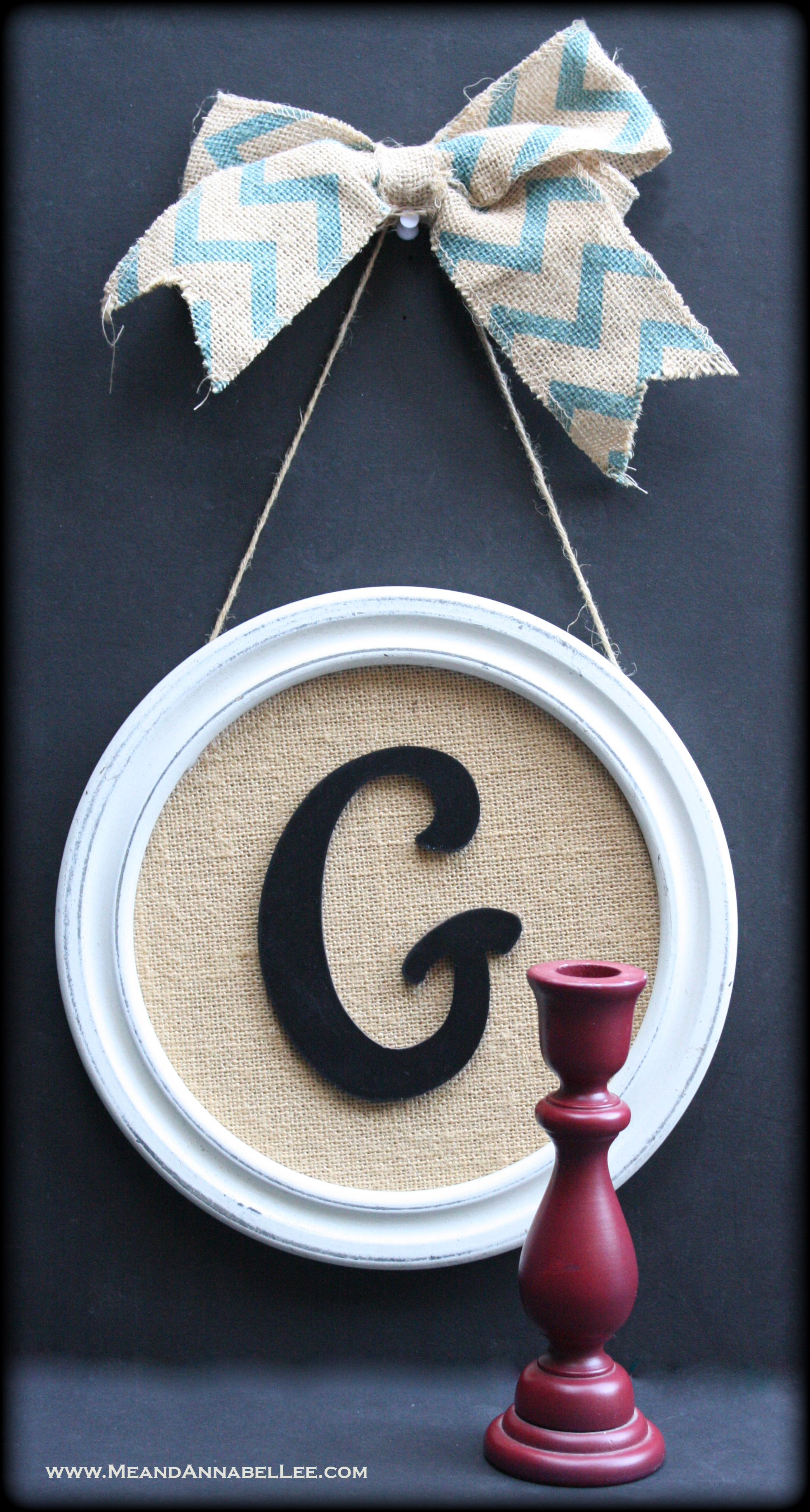 BEFORE - how to transform a frame and a candlestick into a Gothic Chalkboard Stand | www.MeandAnnabelLee.com
