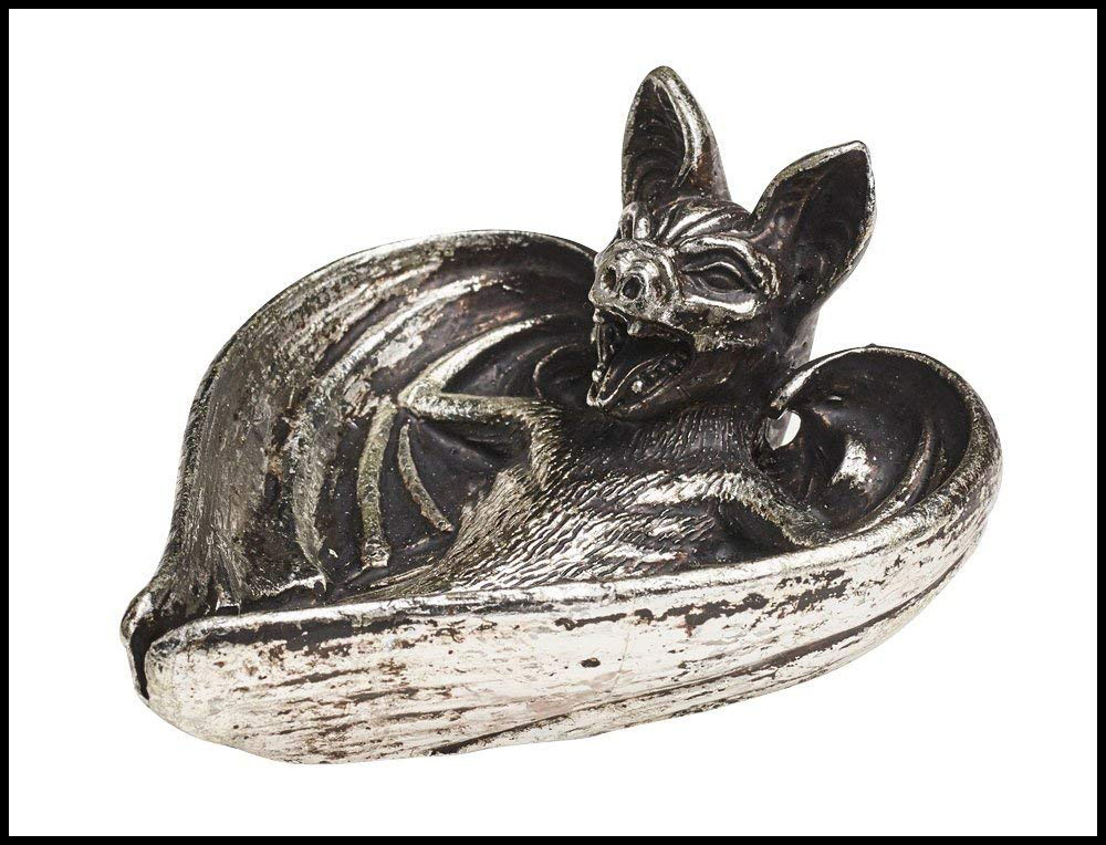 20 Macabre, Twisted, Unusual, Dark, Victorian, & Gothic Stocking Stuffers and Gifts under $30 | Oddities and Curiosities | Alchemy of England Vampire Bat Trinket Dish |Christmas Shopping Guide | Holiday Gift Ideas | www.MeandAnnabelLee.com