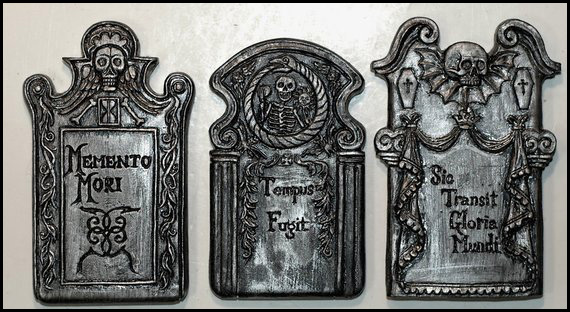 20 Macabre, Twisted, Unusual, Dark, Victorian, & Gothic Stocking Stuffers and Gifts under $30 | Oddities and Curiosities | Dellamorteco Tombstone Magnets |Cemetery Gravestones | Memento Mori | Christmas Shopping Guide | Holiday Gift Ideas | www.MeandAnnabelLee.com