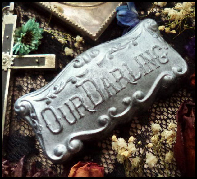 20 Macabre, Twisted, Unusual, Dark, Victorian, & Gothic Stocking Stuffers and Gifts under $30 | Oddities and Curiosities | Little and Grim Our Darling Soap | Antique Casket Plate | Memento Mori | Goth Bath Products | Christmas Shopping Guide | Holiday Gift Ideas | www.MeandAnnabelLee.com