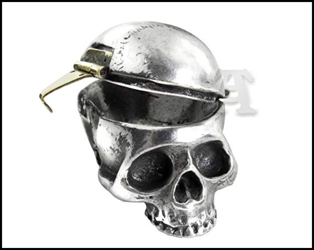 20 Macabre, Twisted, Unusual, Dark, Victorian, & Gothic Stocking Stuffers and Gifts under $30 | Oddities and Curiosities | Alchemy of England Mortalitas Pillbox |Pewter Skull | Morbid | Christmas Shopping Guide | Holiday Gift Ideas | www.MeandAnnabelLee.com