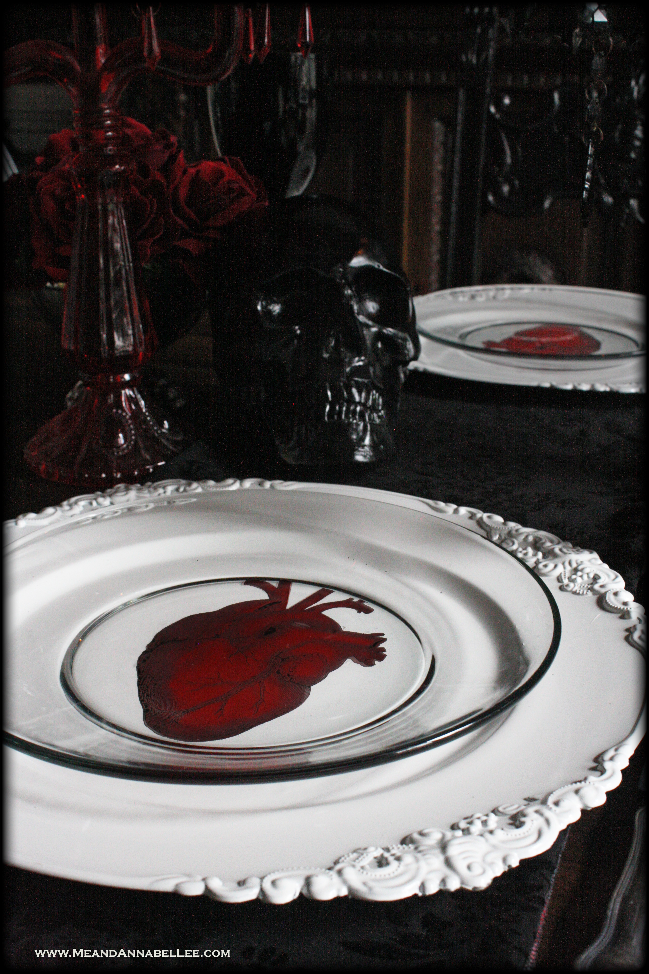 Heart dinner plates cheap