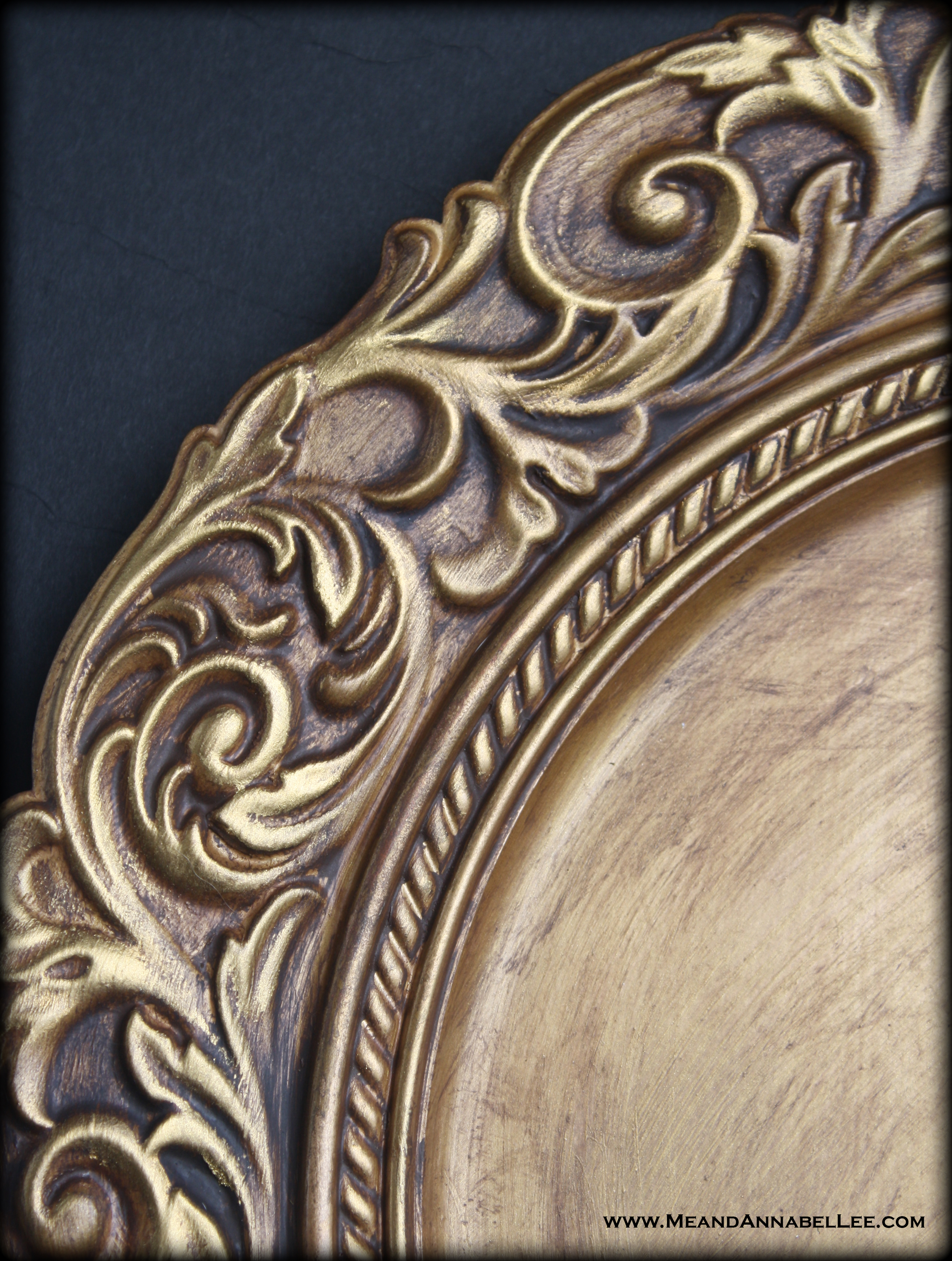 How to paint an Antique Gold Faux Finish - Just Paint It Blog