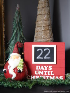 Days Until Christmas sign... Christmas Countdown... www.MeandAnnabelLee.com