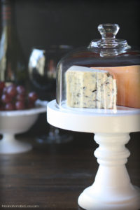 DIY Domed Cheeseboard Pedestal - Cheese Stand - Trash to Treasure - www.MeandAnnabelLee.com