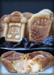 Pimento Stuffed Tombstones | Halloween Appetizers | Over the Hill | www.meandannabellee.com