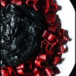 Gothic Valentine Bloody Heart Pasta Dinner | Black Pasta Sauce | How to dye pasta red | Goth Mac & Cheese | Anti Valentine | Horror Food | Red and Black Macaroni and Cheese | Cooking with charcoal | www.MeandAnnabelLee.com