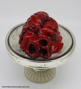 No Bake Bleeding Heart Oreo Cookie Cake | A Macabre Dessert for your Gothic Valentine or Anti Valentine’s Day | Anatomical Human Heart Cake Art | Me and Annabel Lee