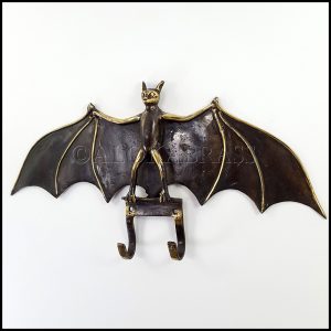 Bat Lover's Shopping & Gift Guide to celebrate Bat Appreciation Day | Solid Brass Antique Style Bat Key Holder Wall Hooks | Gothic Home Decor | #standwithsmall Me and Annabel Lee