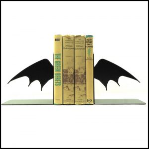Bat Lover's Shopping & Gift Guide to celebrate Bat Appreciation Day | Black Bat Wing Bookends | Gothic Home Decor | Support Small Business | Me and Annabel Lee