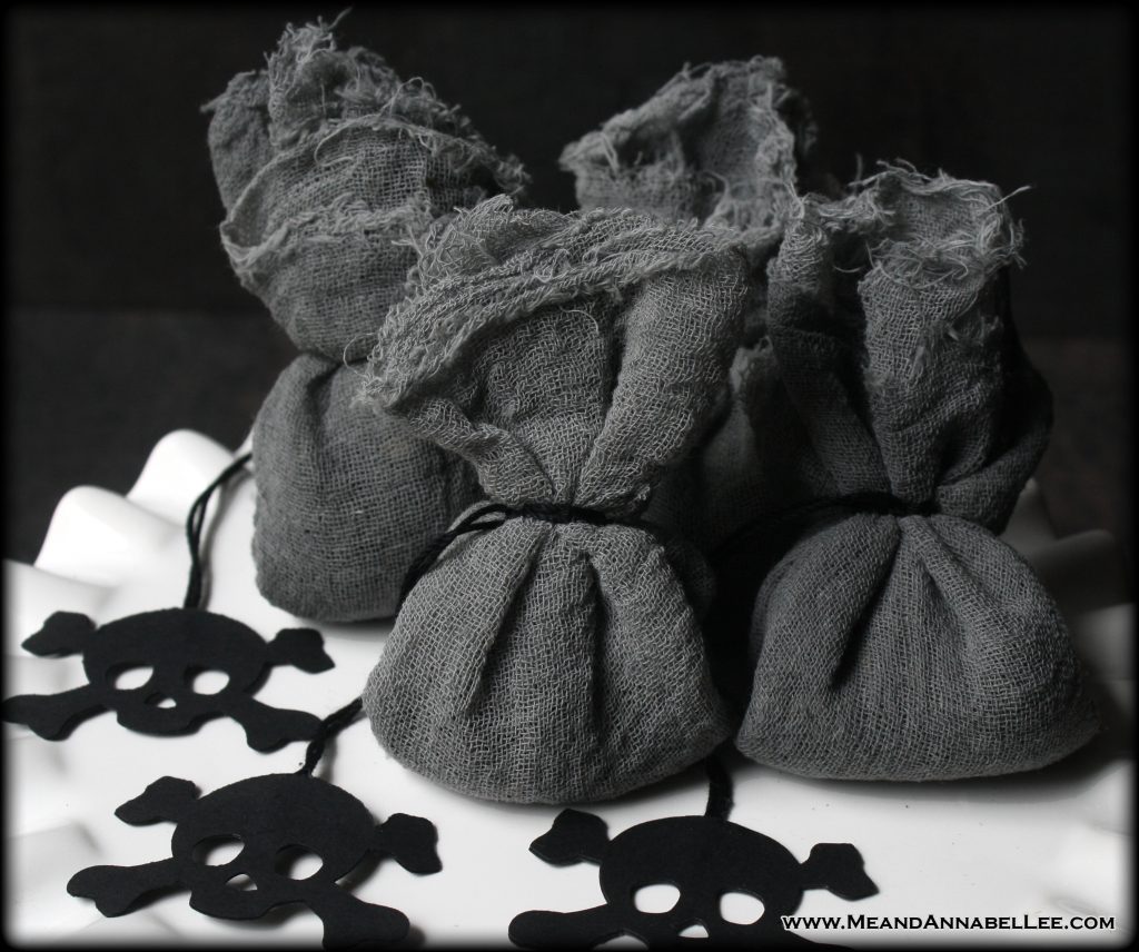 DIY Gothic Black Tea Bags with Skull Tags | How to make homemade dyed Cheesecloth Tea Bags | A Goth-it-Yourself Mother’s Day gift | Tea Party, Halloween or Wedding Favors | Me and Annabel Lee