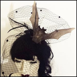 Bat Lover's Shopping & Gift Guide to celebrate Bat Appreciation Day | Bat Fascinator Hat | Bat Specimen | Victorian Gothic Fashion Accessories | Halloween | Support Small Business | Me and Annabel Lee