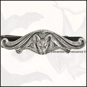 Bat Lover's Shopping & Gift Guide to celebrate Bat Appreciation Day | Vampire Bat Tie Bar Clip | Gothic Jewelry and Accessories | Halloween | #standwithsmall Me and Annabel Lee