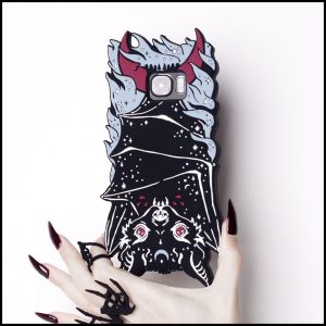 Bat Lover's Shopping & Gift Guide to celebrate Bat Appreciation Day | Vampire Bat Phone Case | Kawaii Silicone Protective Cover | Gothic Fashion Accessories and jewelry | Halloween | Support Small Business | Me and Annabel Lee