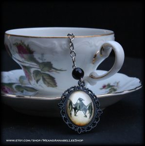 Bat Lover's Shopping & Gift Guide to celebrate Bat Appreciation Day | Victorian Bat Tea Ball Infuser | Tea Accessories | Gothic Tea Party | Halloween | Support Small Business | Me and Annabel Lee