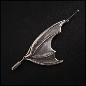 Bat Lover's Shopping & Gift Guide to celebrate Bat Appreciation Day | Bat Wing Brooch / Lapel Pin | Silver Scarf Pin | Gothic Jewelry and Accessories | Halloween | Support Small Business | Me and Annabel Lee