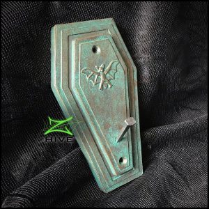 Bat Lover's Shopping & Gift Guide to celebrate Bat Appreciation Day | Vampire Bat Coffin Shaped Wall Hook or Key Holder | Aged Bronze Patina | Gothic Home Decor | Support Small Business | Me and Annabel Lee