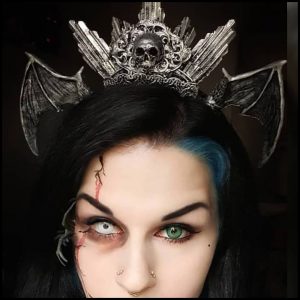 Bat Lover's Shopping & Gift Guide to celebrate Bat Appreciation Day | Batwing and Skull Halo Crown | Gothic Fashion Accessories | Halloween | Support Small Business | Me and Annabel Lee