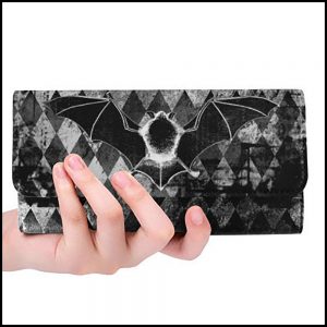 Bat Lover's Shopping & Gift Guide to celebrate Bat Appreciation Day | Bat Trifold Wallet | Halloween | Gothic Fashion Accessories | Support Small Business | Me and Annabel Lee