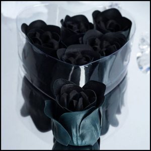Valentine Gift Guide - Dark, Curious, Gothic Valentine's Day and Anti Valentine gift ideas for him and for her | Black Soap Roses | Scented Soap Rose Petals |Me and Annabel Lee