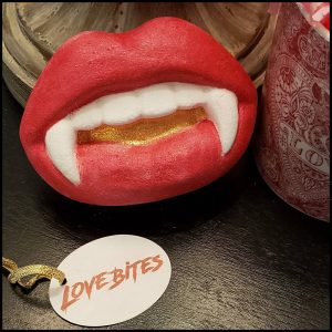 Valentine Gift Guide - Dark, Curious, Gothic Valentine's Day and Anti Valentine gift ideas for him and for her | Vampire Fang Bath Bomb | Love Bites | Love Sucks |Me and Annabel Lee