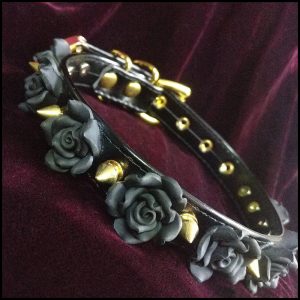 Valentine Gift Guide - Dark, Curious, Gothic Valentine's Day and Anti Valentine gift ideas for him and for her | Black Roses Spiked Collar | Kinky Valentine | Fetish | Bondage | Me and Annabel Lee